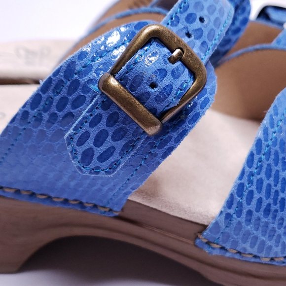 NEW Sanita 40 Blue Daisy Sandals Size 10 - Picture 9 of 16